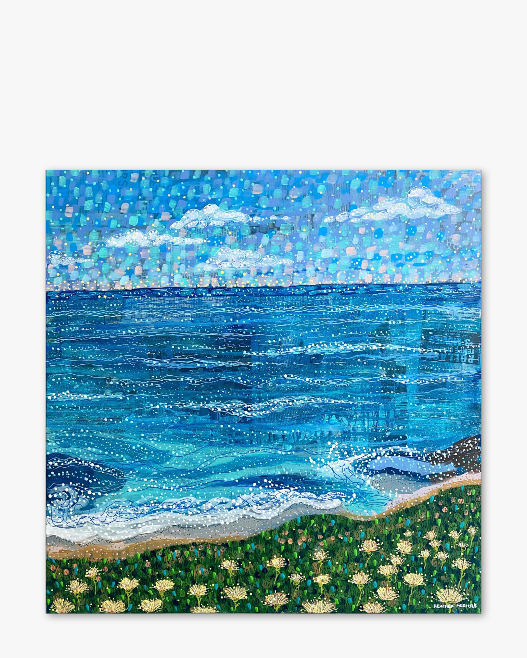 Coastal Breeze ( Original Painting ) - Heather Freitas - fine art home deccor