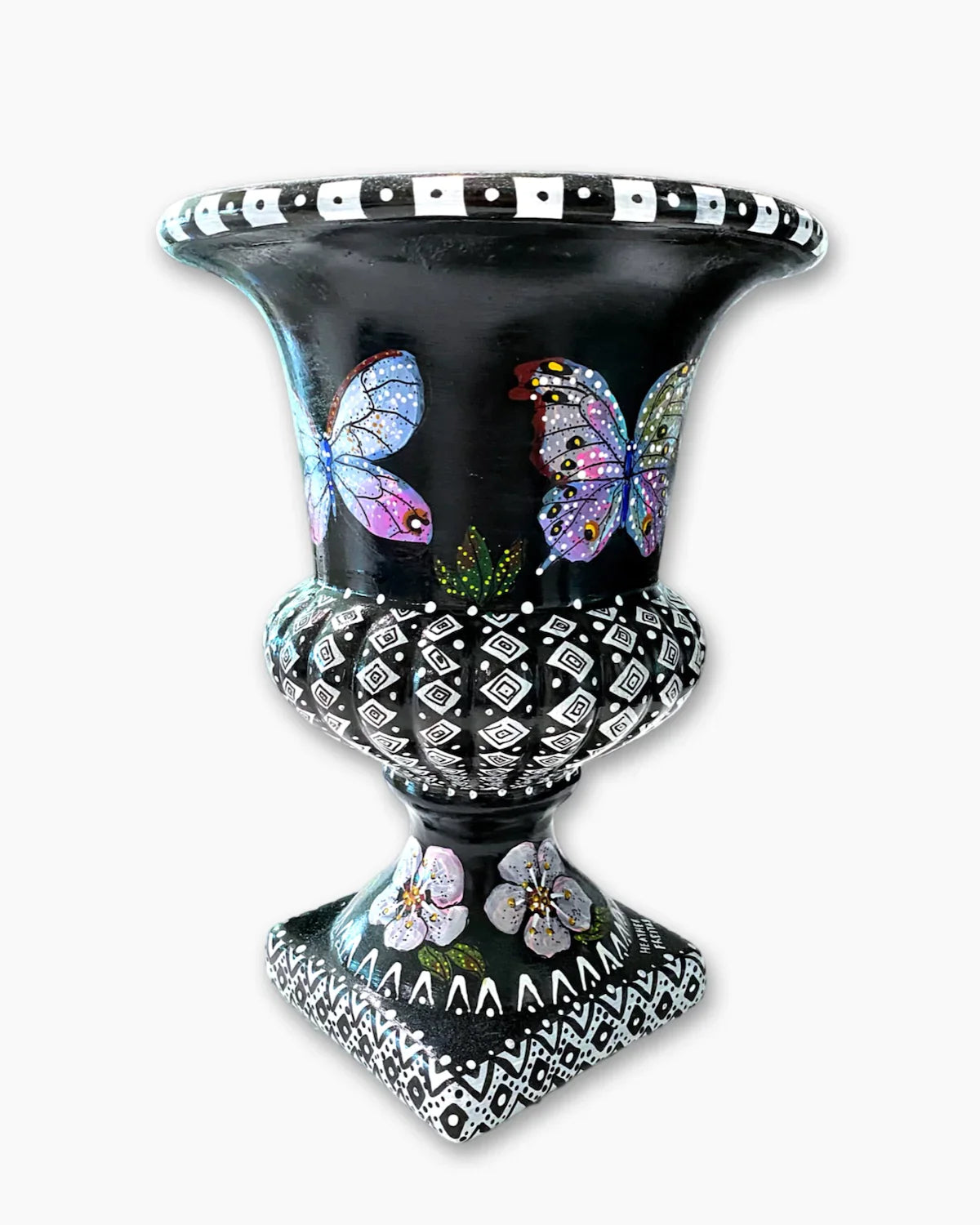 Iridescence Butterfly Urn - Heather Freitas - fine art home deccor