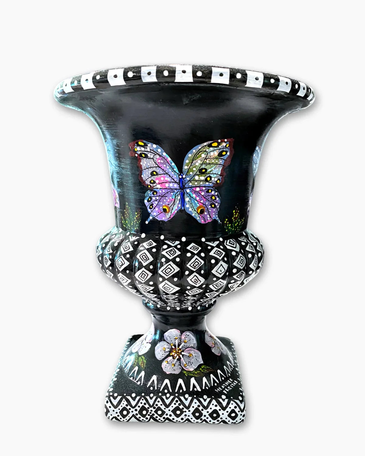 Iridescence Butterfly Urn - Heather Freitas - fine art home deccor