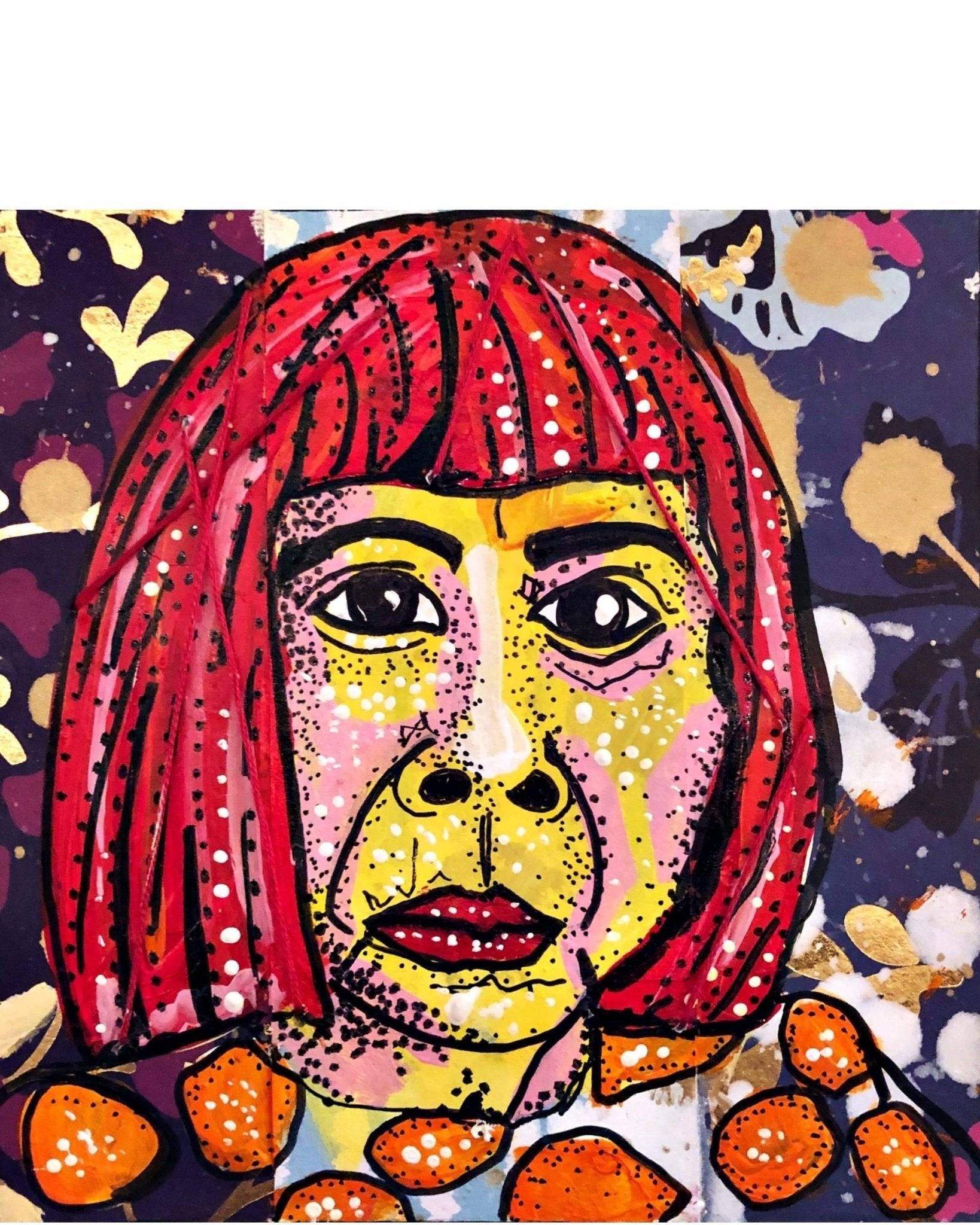 Kusama Portait Study - Heather Freitas - fine art home deccor