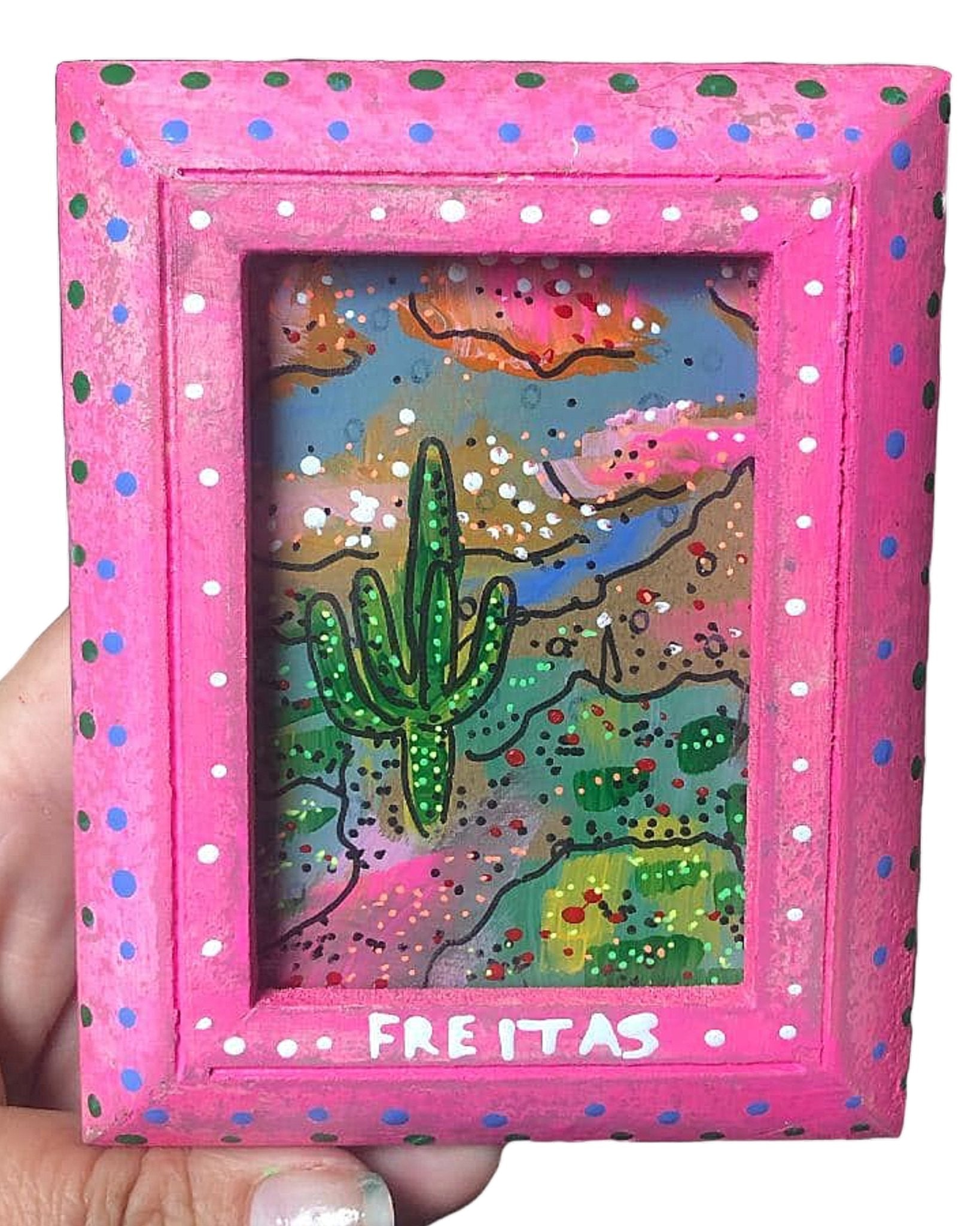 Lost Dutchman - mini original painting - Heather Freitas - fine art home deccor