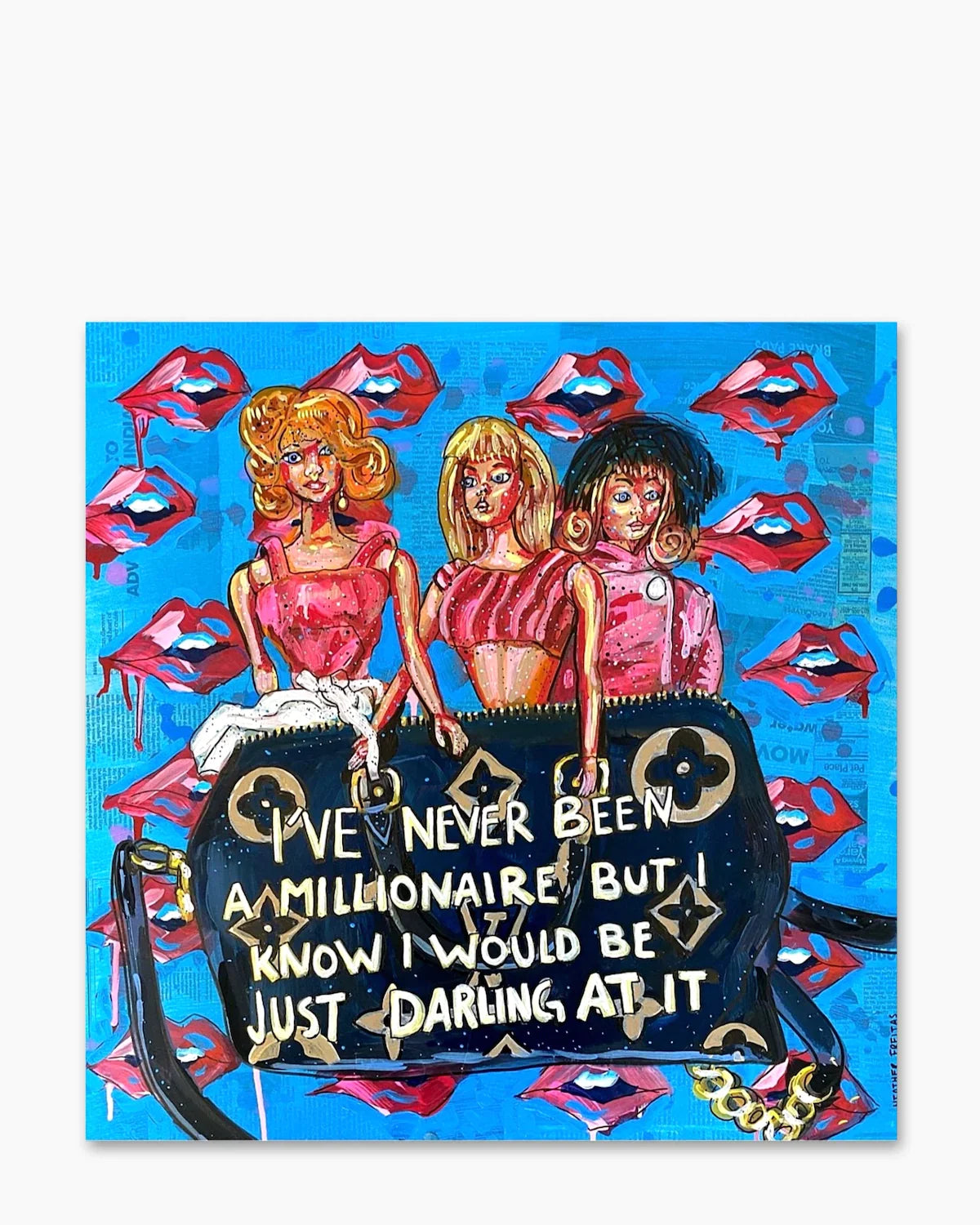 Midlife Crisis Starter Pack ( Original Painting ) - Heather Freitas - fine art home deccor