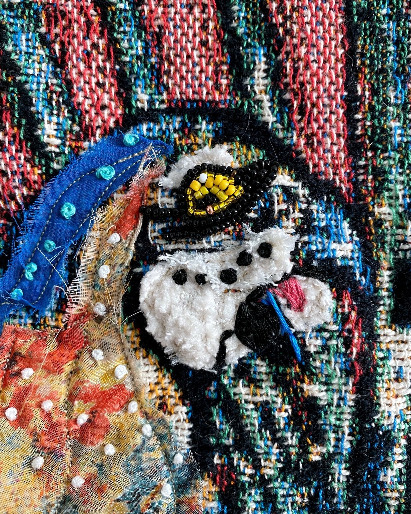 Parrot Paradise - Fine Art Tapestry With Beaded Accents - Heather Freitas 