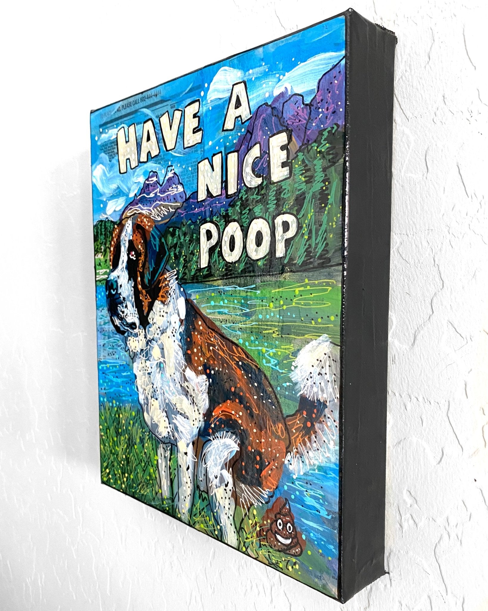 Saint Bernard Have A Nice Poop - Heather Freitas 