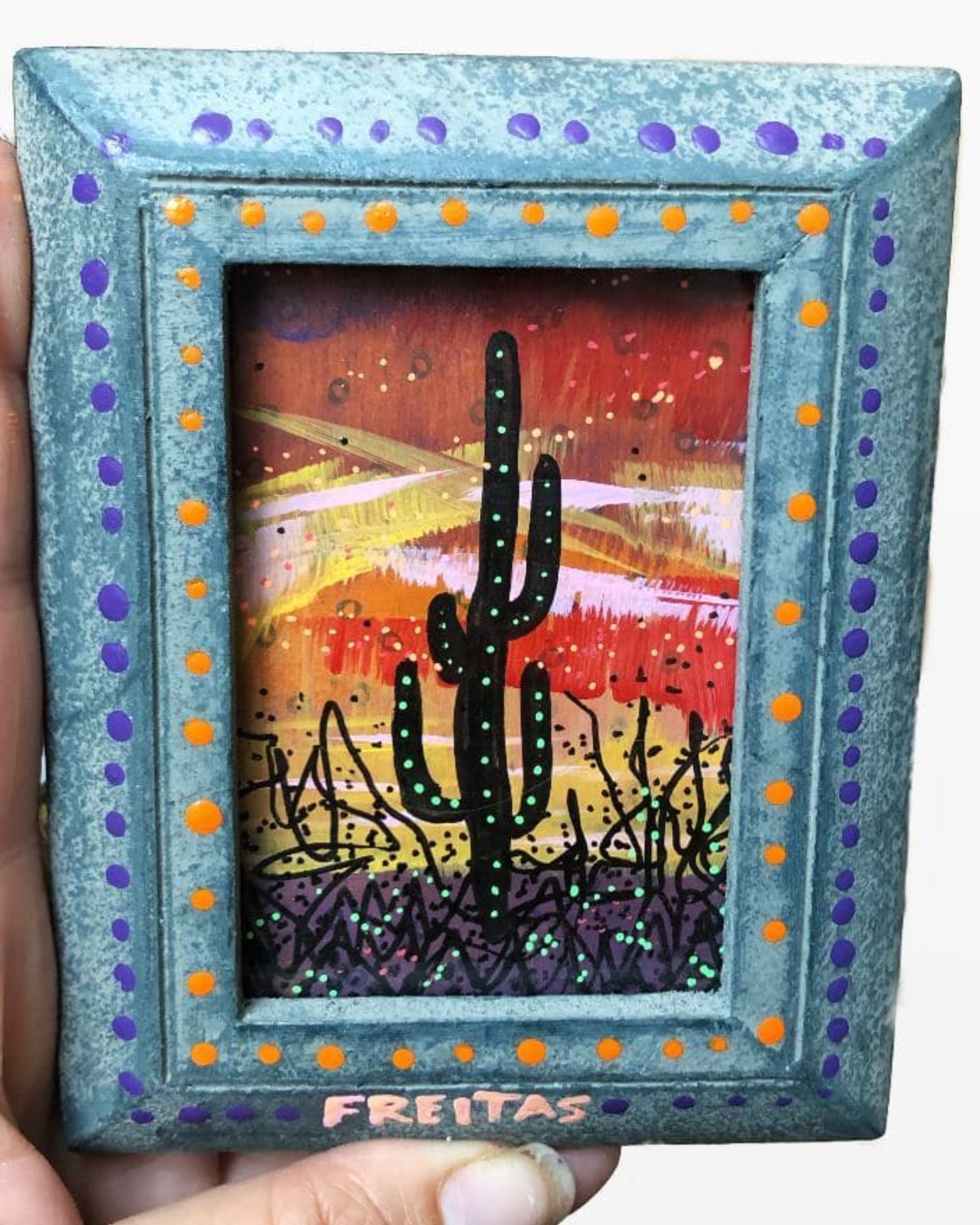 Tonto National Forest - mini original painting - Heather Freitas 