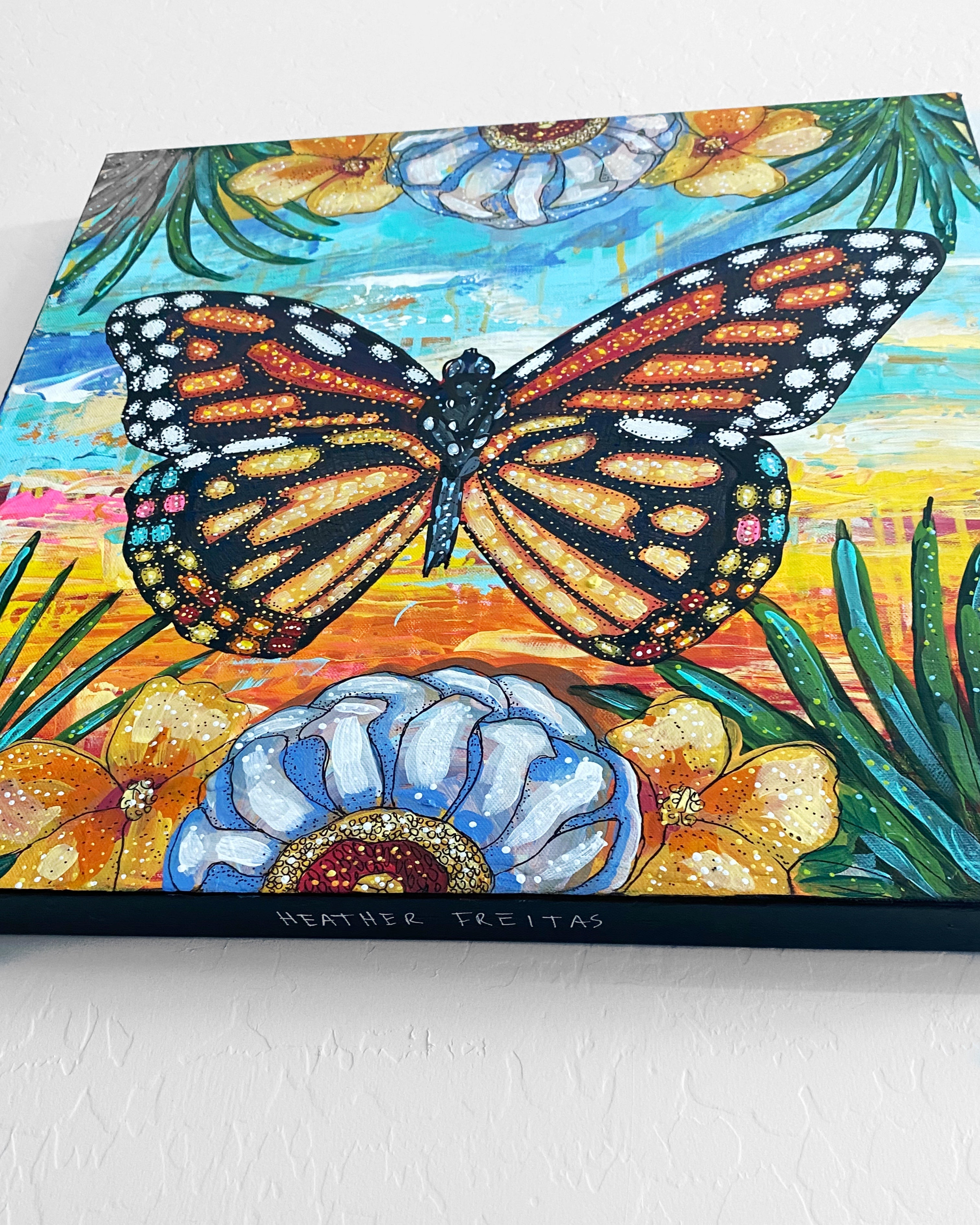 Tropical Monarch Bloom Butterfly - Heather Freitas 