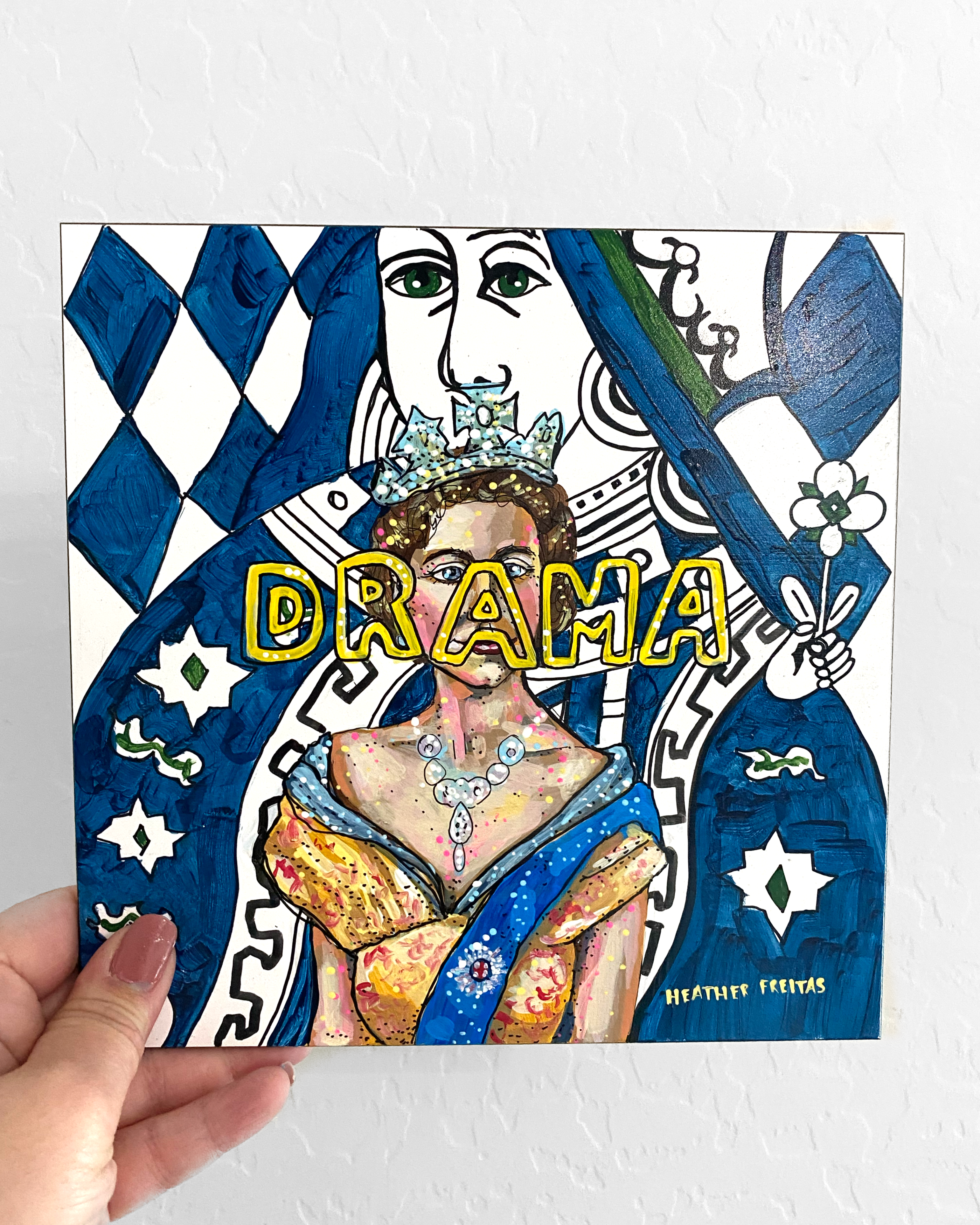 Drama Queen ( Original Painting ) - Heather Freitas - fine art home deccor